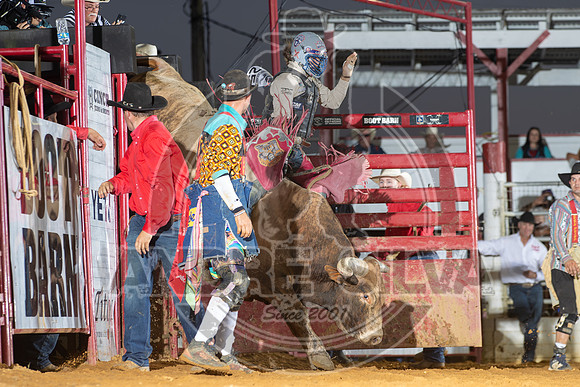 2024 Cowtown Rodeo_R1_XTREME BULLS_Henry Courson_Night Moves__AndreSilva_315
